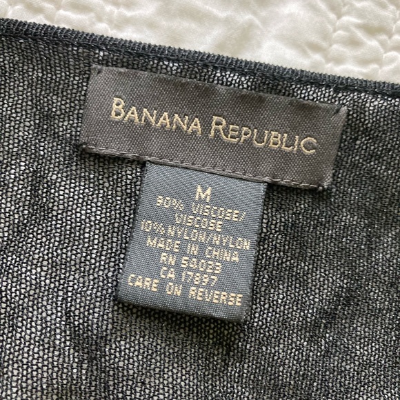 Black sheer shimmer cardigan Banana Republic Medium M - Picture 3 of 3